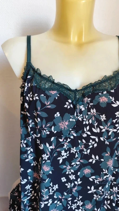 Sexy dark green lace microfiber chemise T38/40 - RougeGorge – photo 5